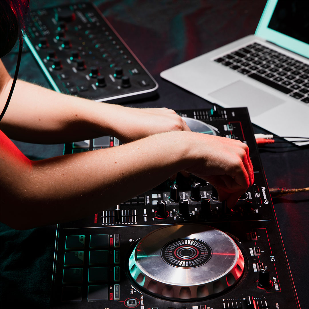 DJ Control Mixer Close-up